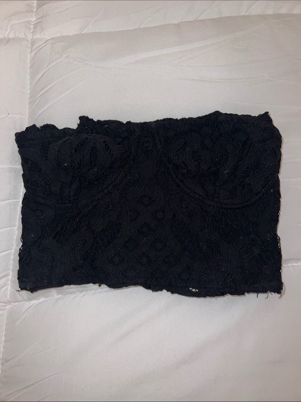 Free People Black Lace Bandeau Top